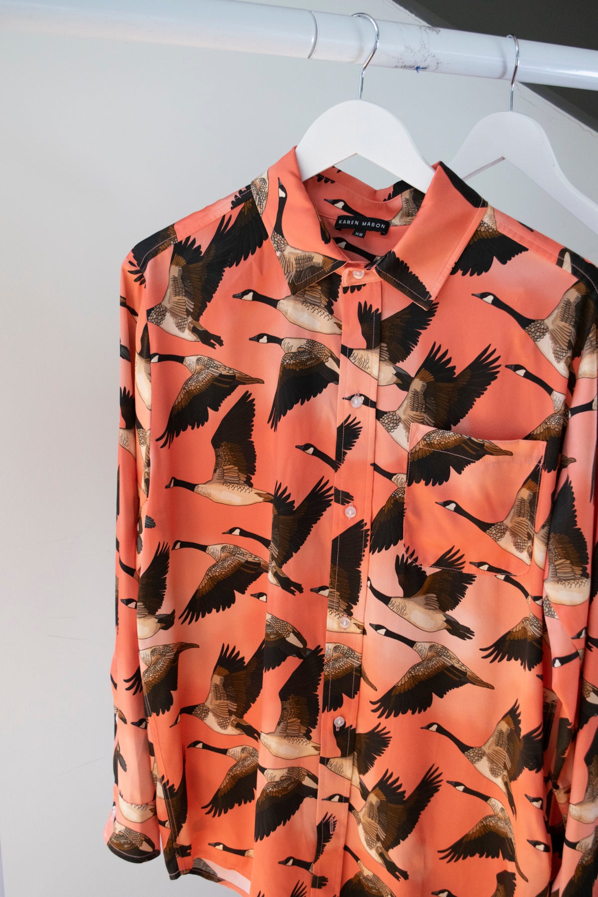 Migrating Geese Silk Pyjama Set