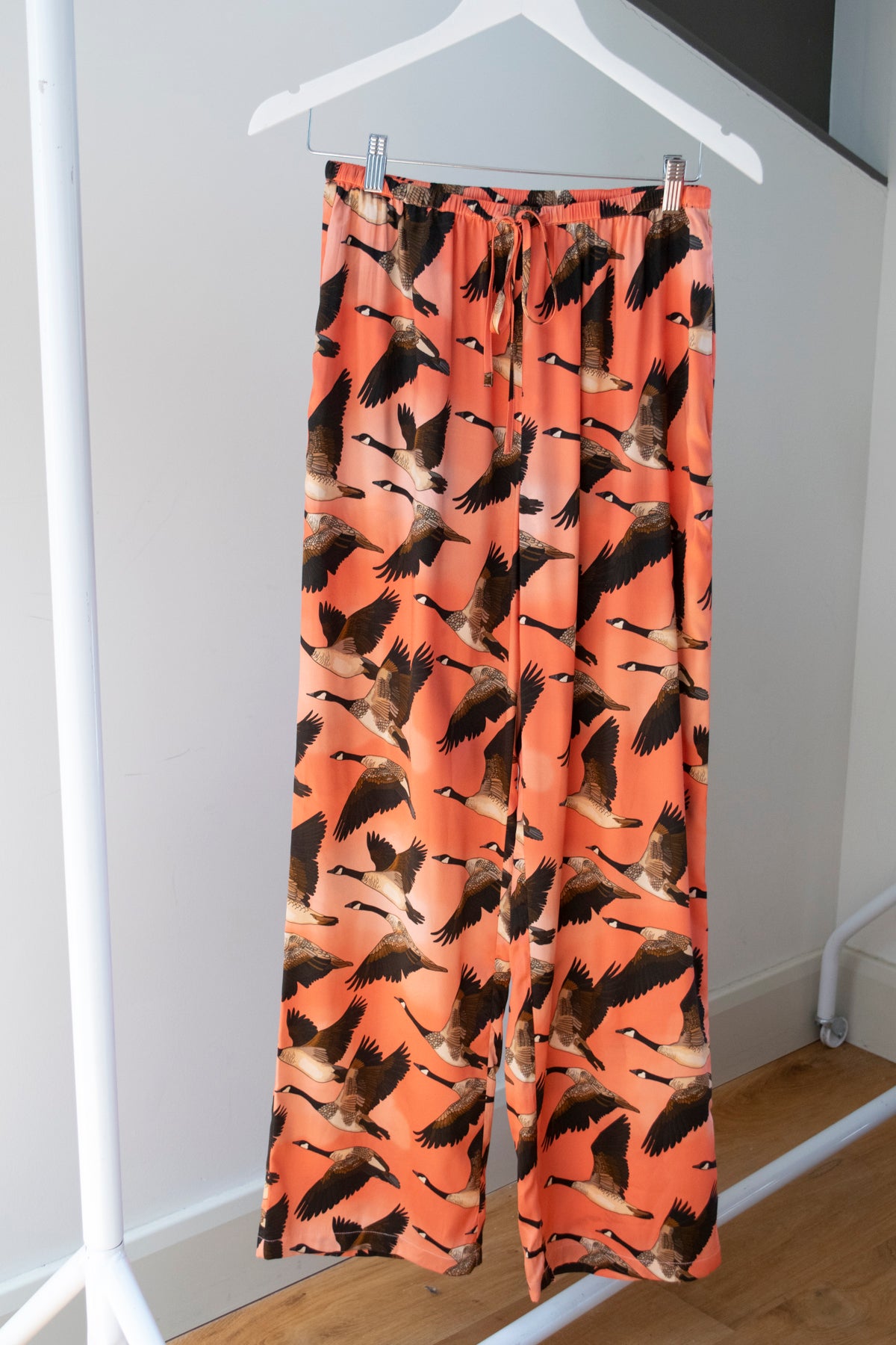 Migrating Geese Silk Pyjama Set