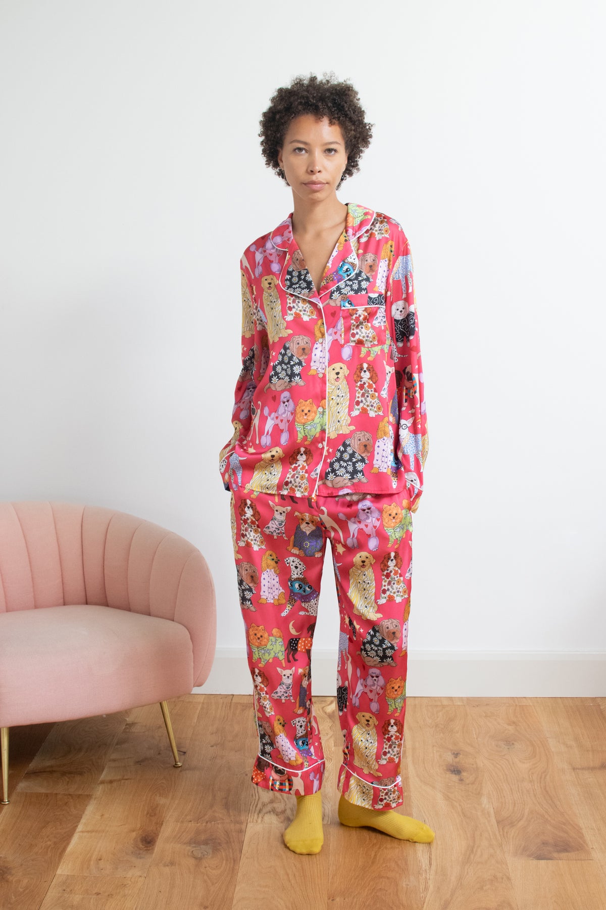 Fashion Dogs Satin Pyjama Set SALE26