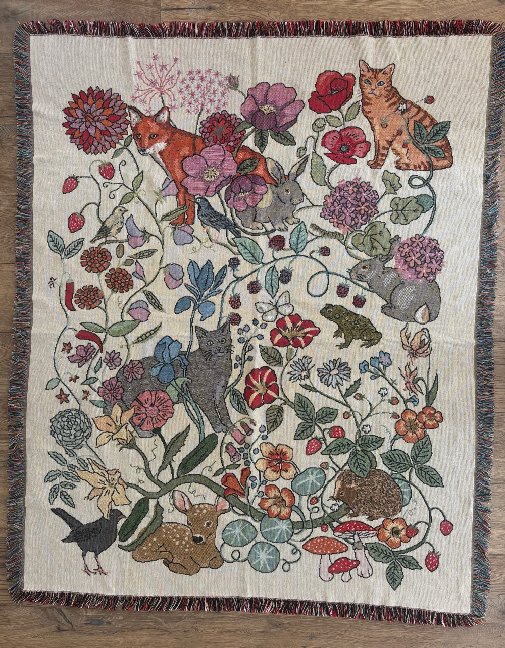 Summer Garden Woven Blanket SALE26