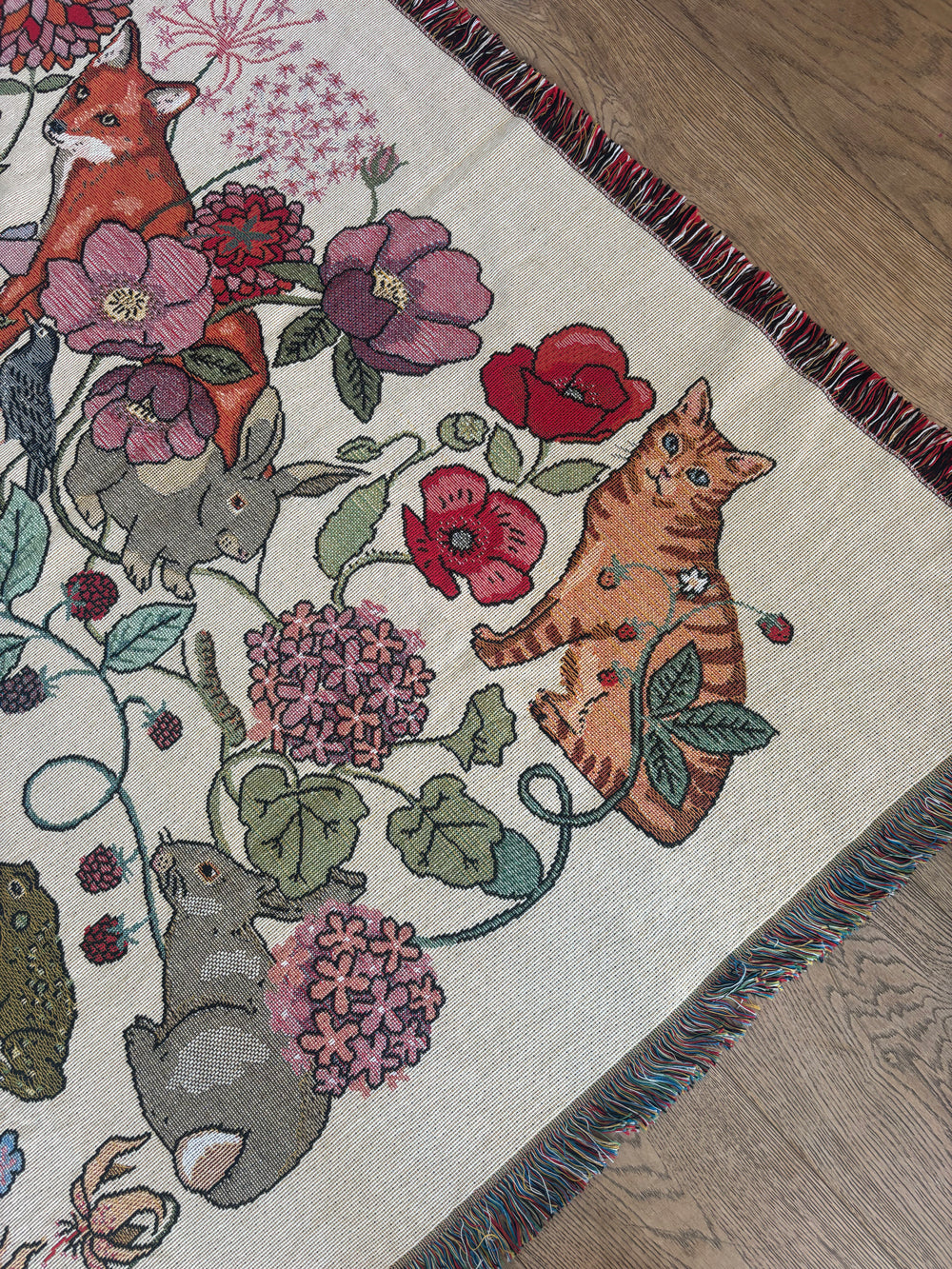 Summer Garden Woven Blanket SALE26