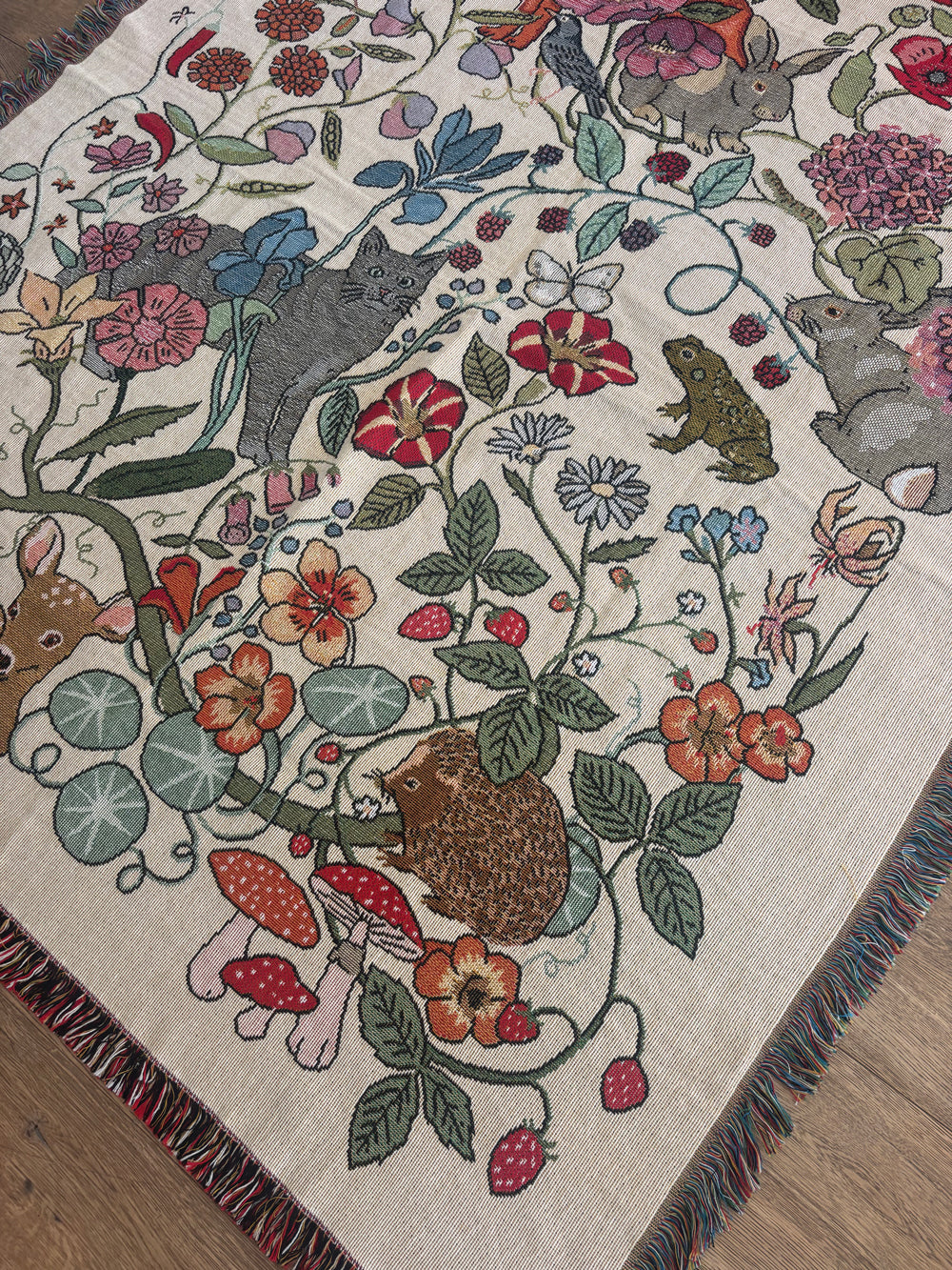 Summer Garden Woven Blanket SALE26