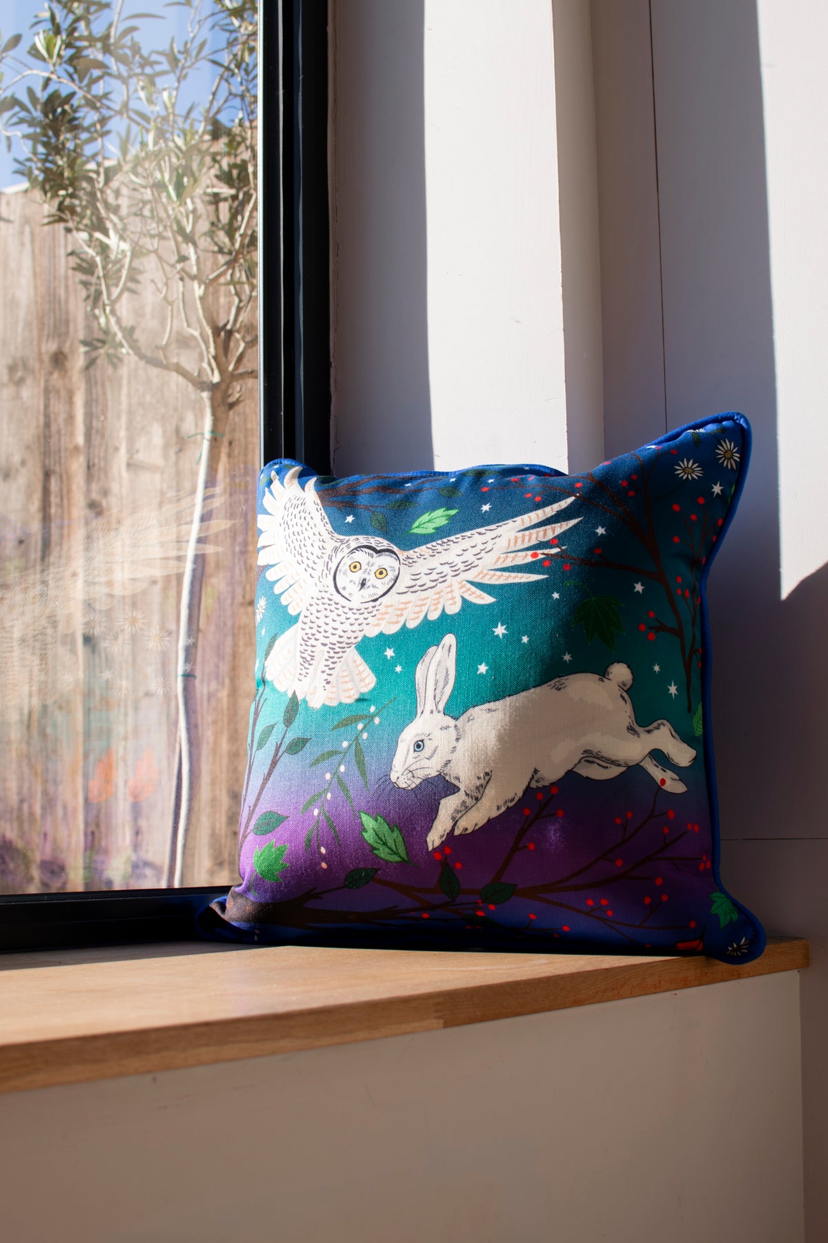PUFFIN linen/cotton cushion 45cm x 45cm SALE26
