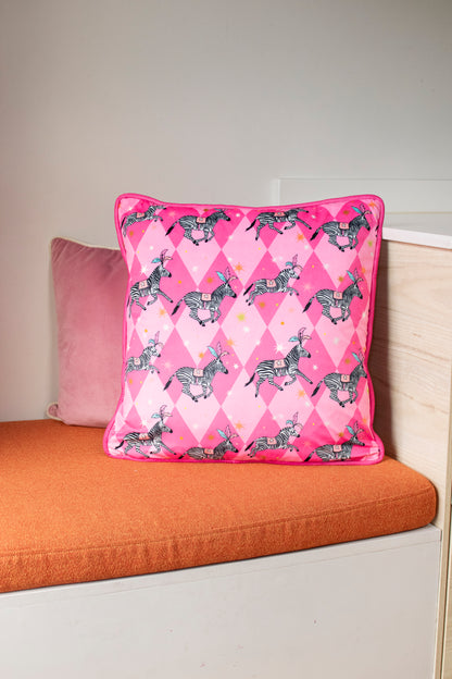 Printed Cushion Cover | Hand-Drawn Animal Prints | 100% Cotton | 45cm | Karen Mabon