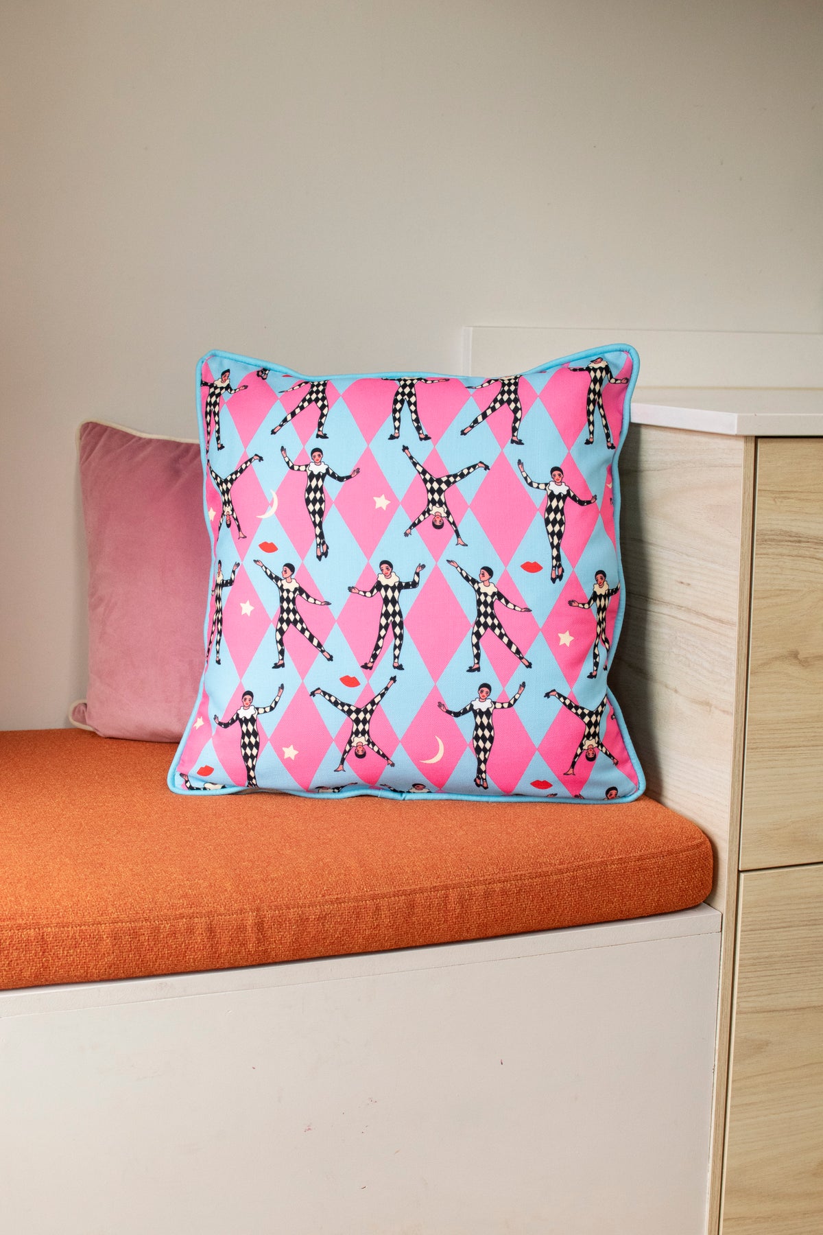 Printed Cushion Cover | Hand-Drawn Animal Prints | 100% Cotton | 45cm | Karen Mabon