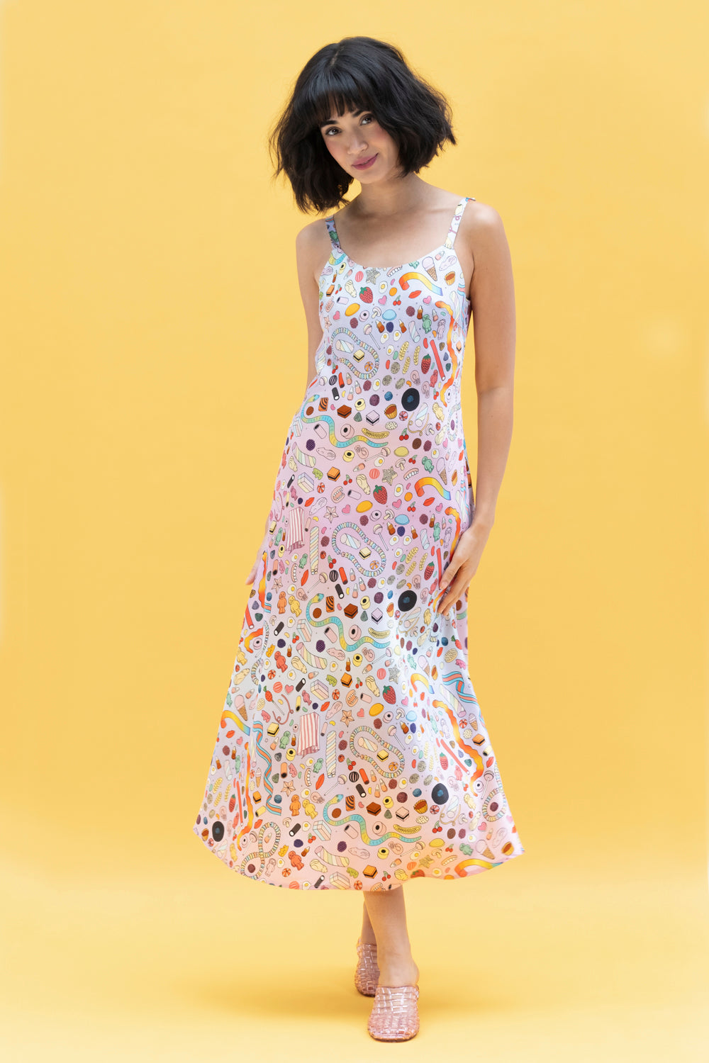 Pick and Mix | Silk Midi Dress for Summer by Karen Mabon