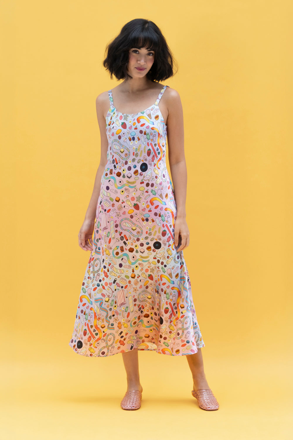Pick and Mix | Silk Midi Dress for Summer by Karen Mabon