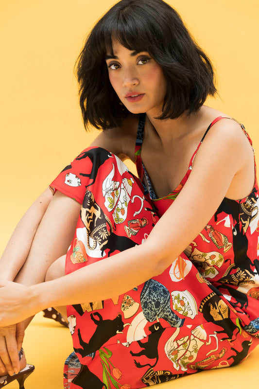 Silk Midi Dress | Bull in a China Shop