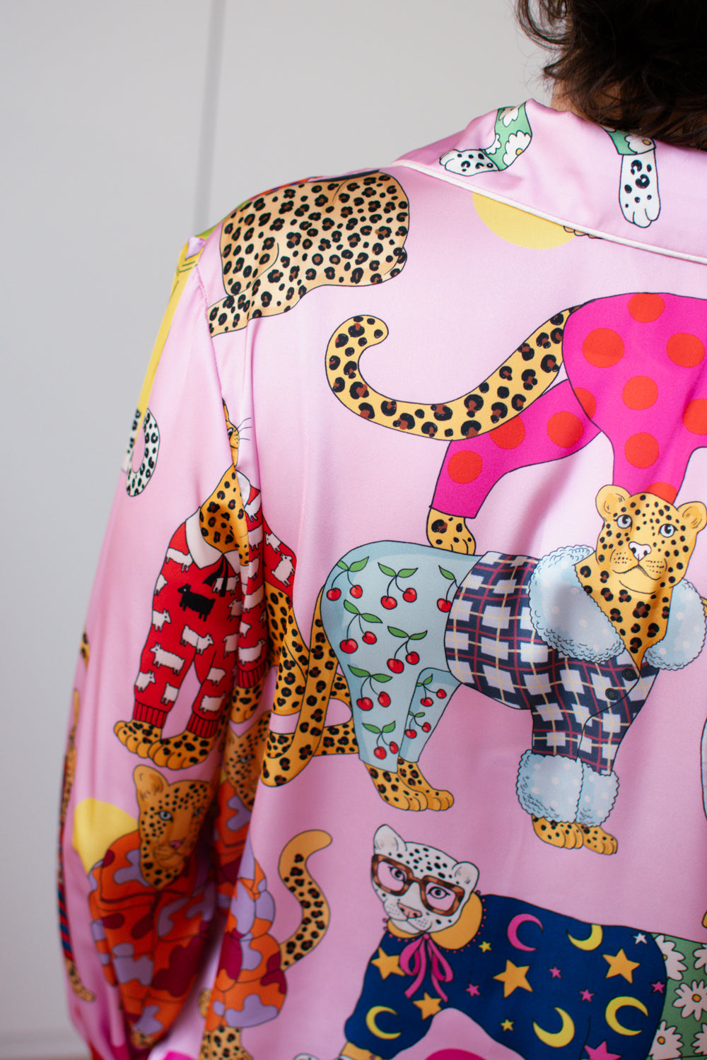 A Leopard Can't Change It's Spots Satin Pyjama Set (BF AW25)