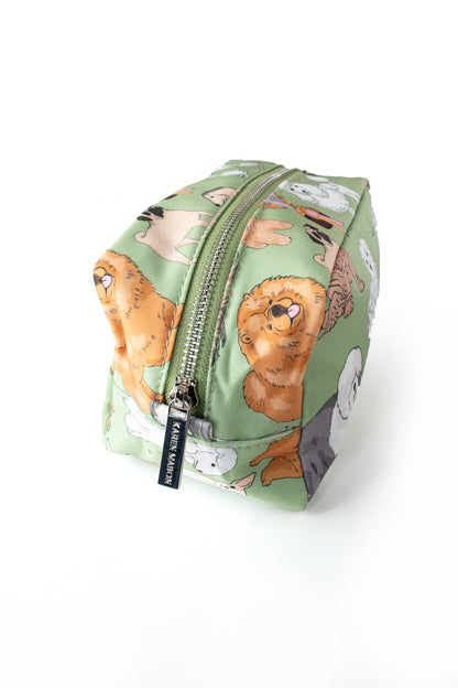 Wash Bag | Crufts | Dog Print Makeup Bag | Small | Karen Mabon