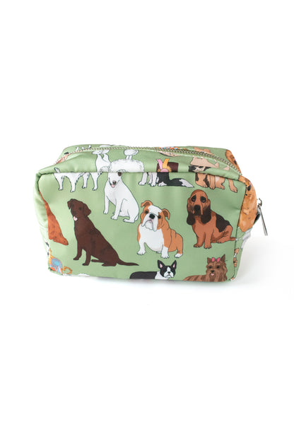 Wash Bag | Crufts | Dog Print Makeup Bag | Small | Karen Mabon
