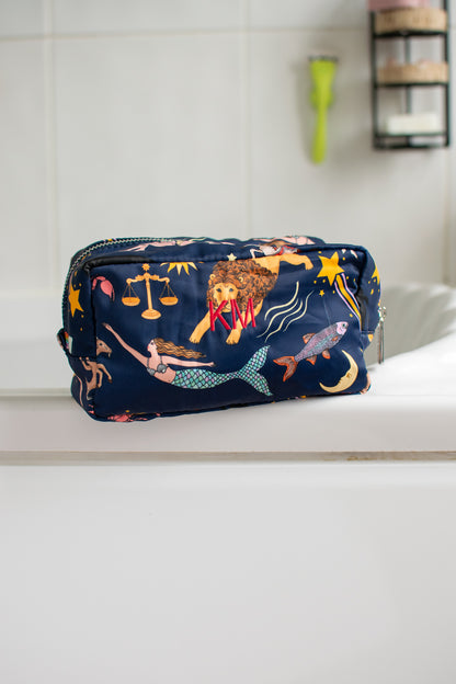 Wash Bag | Zodiac | Small Makeup & Cosmetic Bag | Karen Mabon
