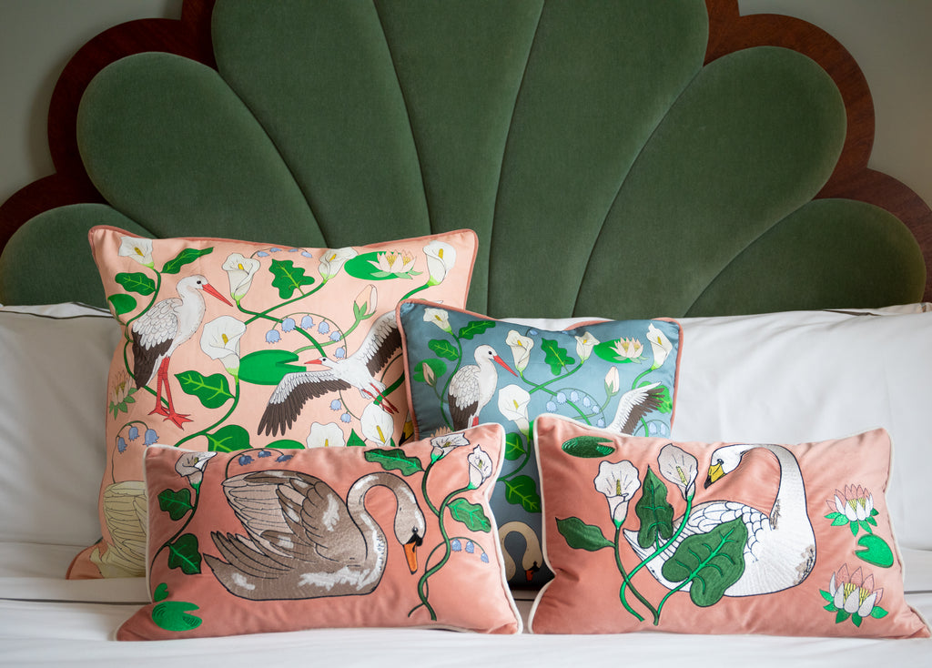 Mute Swan Bolster Cushion Cover