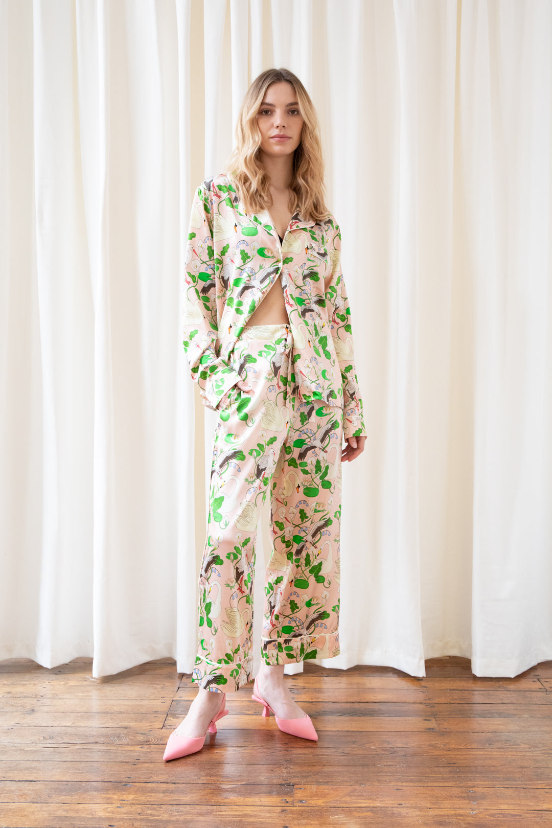 Karen mabon silk pajamas deals