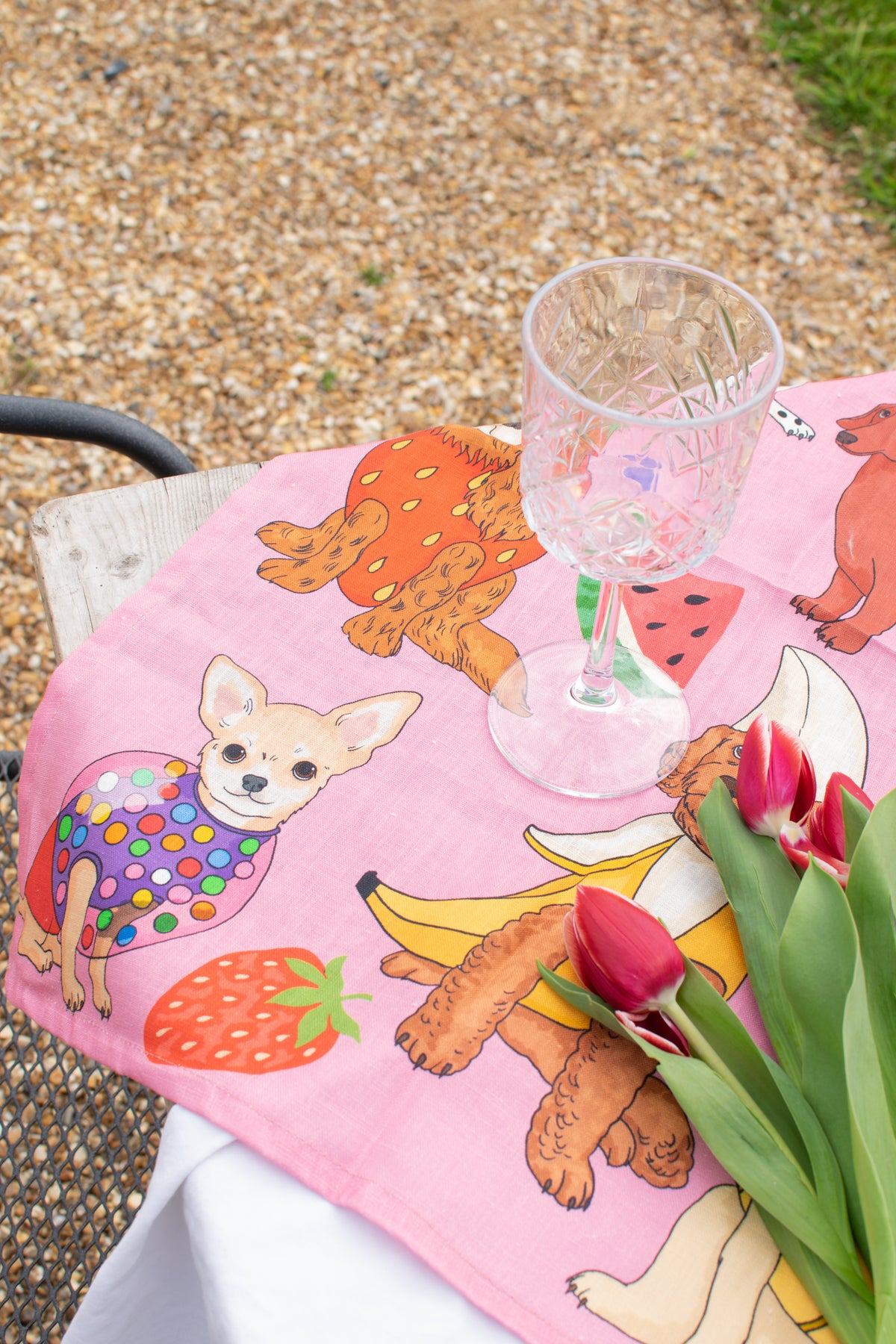 Dog Desserts Tea Towel