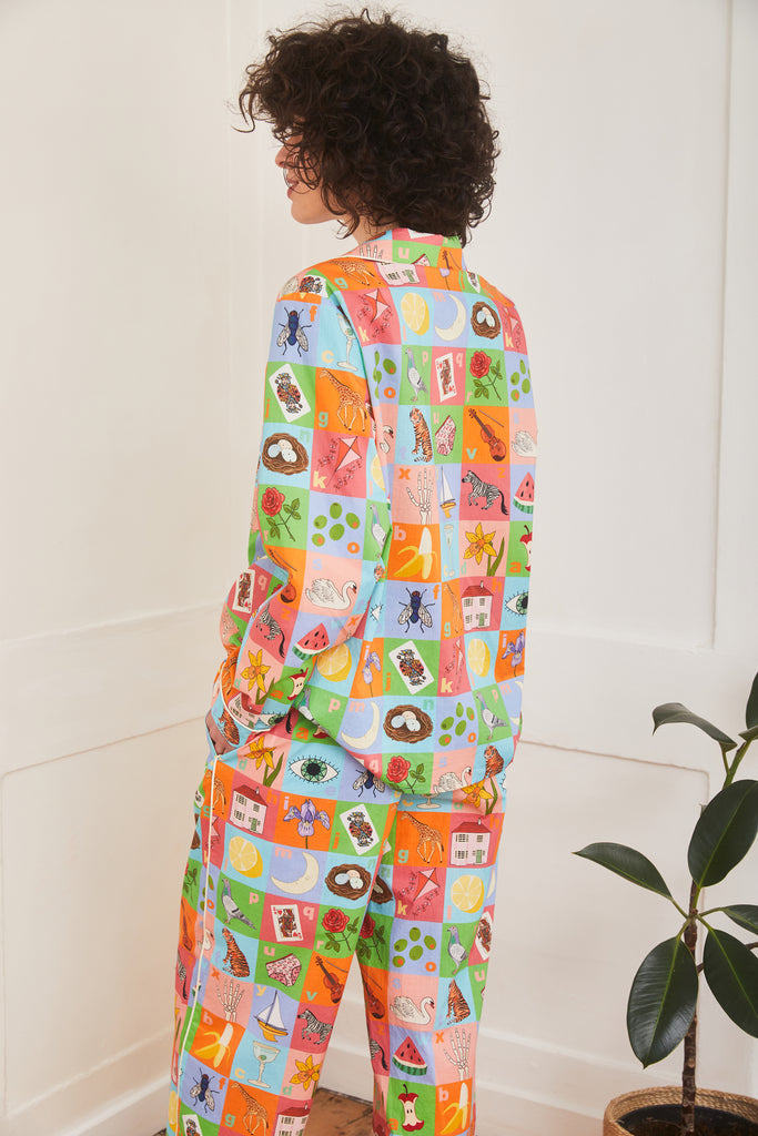 Alphabet Organic Cotton Pyjama Set