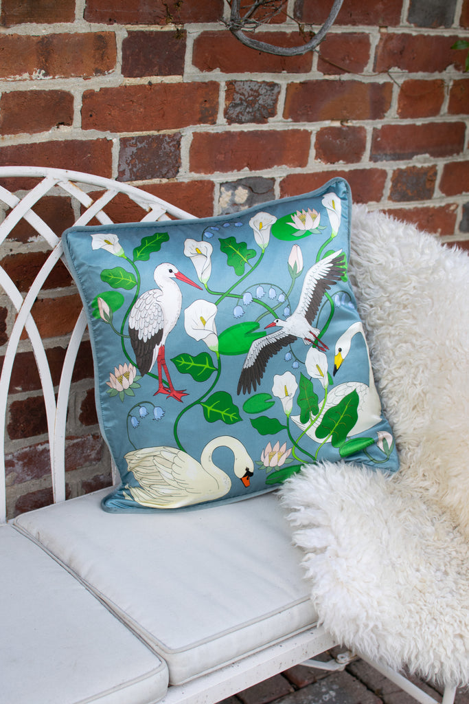 Botanical Gardens Cushion Cover | Sapphire