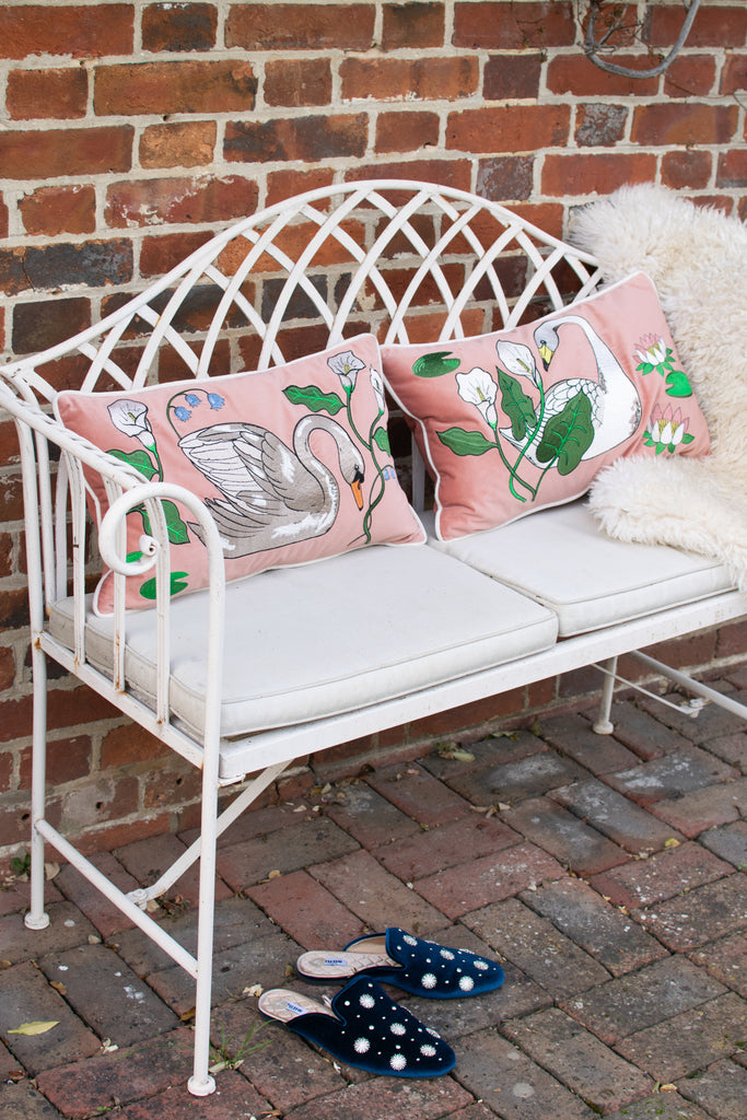 Mute Swan Bolster Cushion Cover