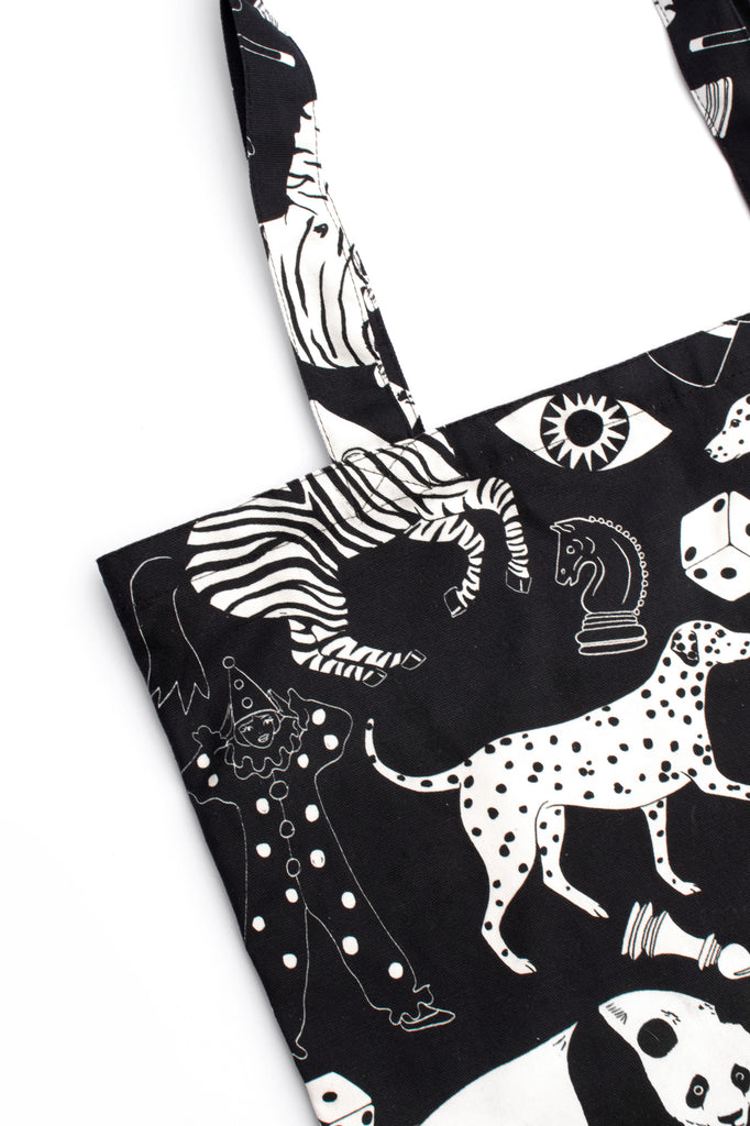 Black and White Tote Bag