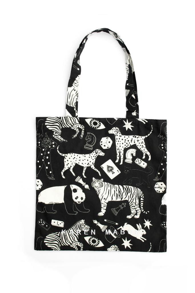 Black and White Tote Bag